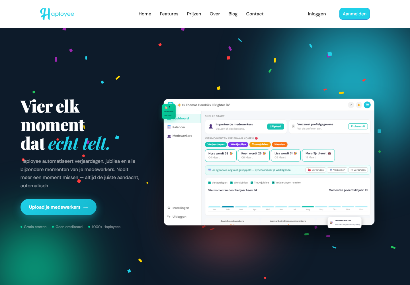 Haployee · website preview